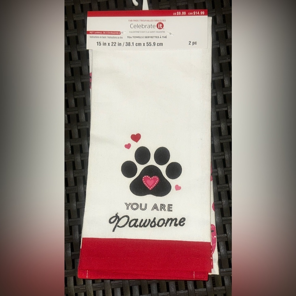 Celebrate it Tea Towels 2 piece set